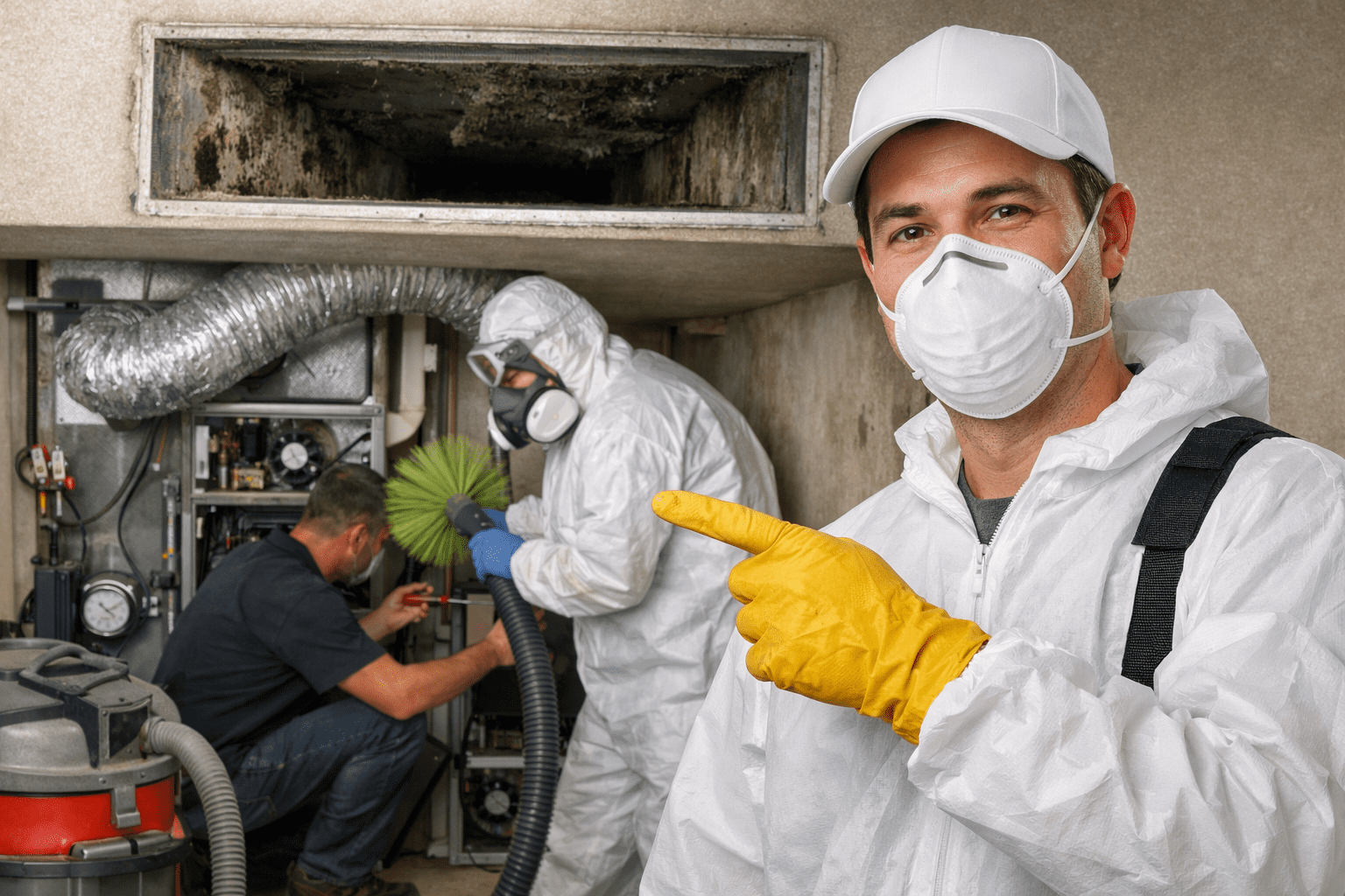 Air duct mold removal and HVAC cleaning service in Texas